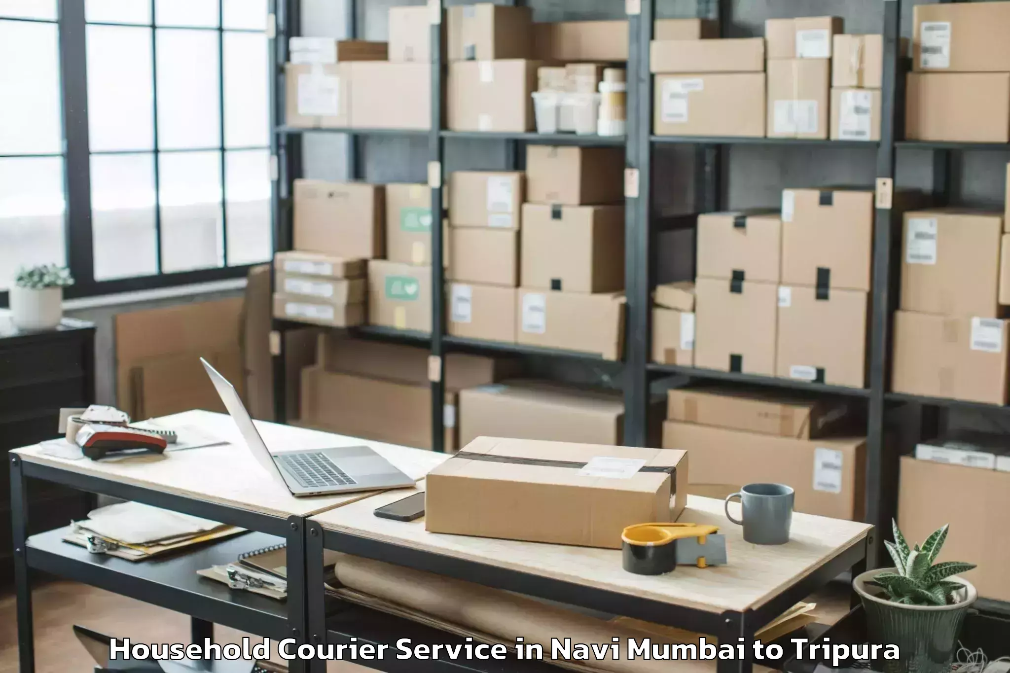 Trusted Navi Mumbai to Kailashahar Airport Ixh Household Courier